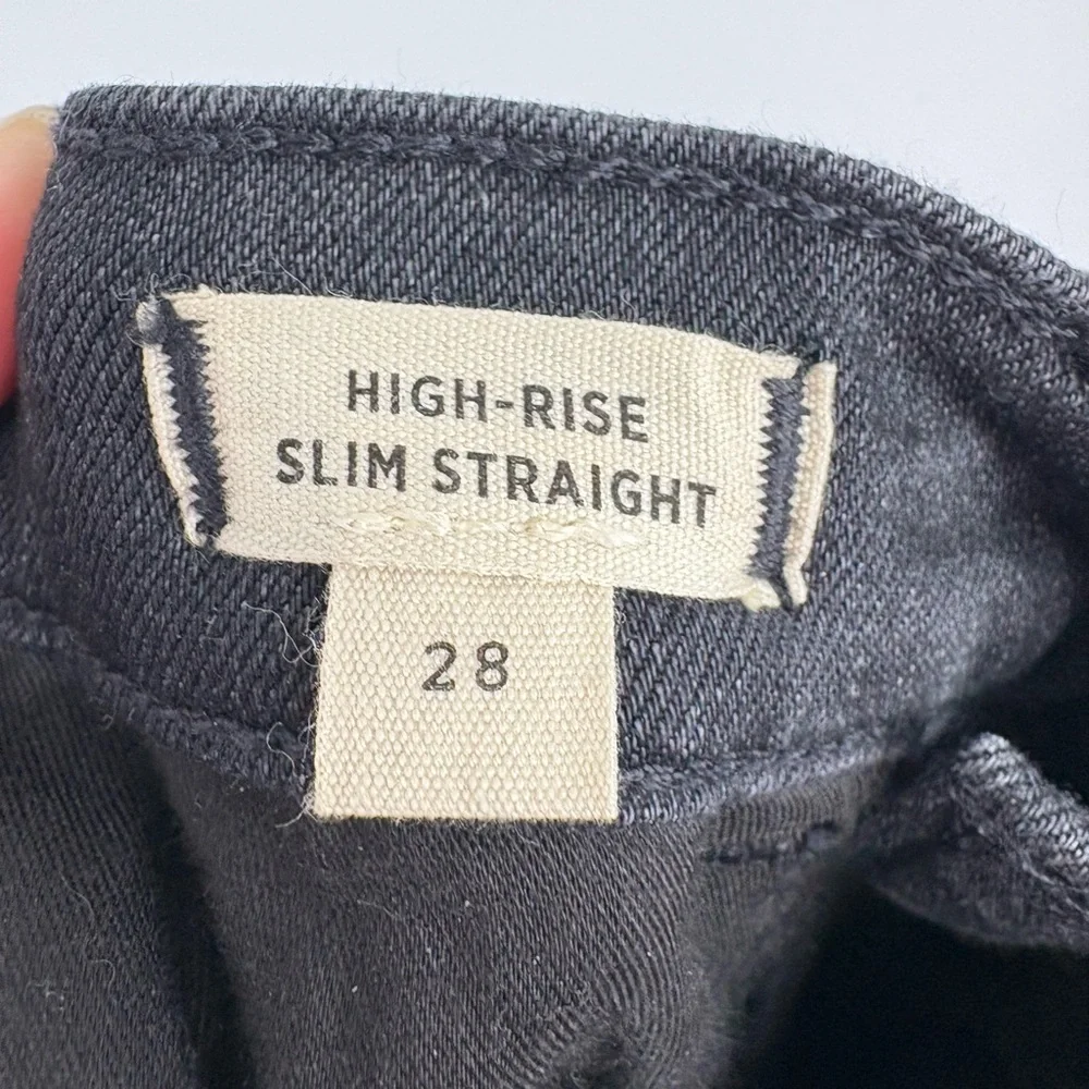 NWT Madewell High-Rise Slim Straight Jeans in Richgrove Wash
